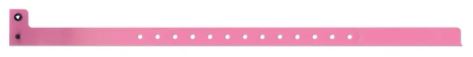Pink 1/2" Plastic Wristband main image